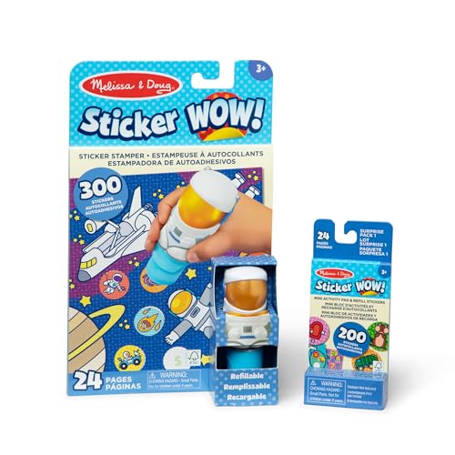 Melissa & Doug Sticker Wow! Astronautenpaket: 24-seitiger Aktivitätenblock, Aufkleberstempel, Mini-Aktivitätenblock, 500 Aufkleber, Kunst und Bastelspielzeug, Sammelfigur Melissa & Doug Sticker Wow! Astronautenpaket: 24-seitiger Aktivitätenblock, Aufkleberstempel, Mini-Aktivitätenblock, 500 Aufkleber, Kunst und Bastelspielzeug, Sammelfigur von Melissa & Doug