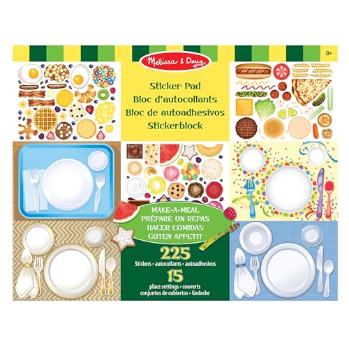 Melissa & Doug Stickerbrett zur Zubereitung einer Mahlzeit | Aktivitätsbrett | Stickerbrett | 3+ | Geschenk für Jungen oder Mädchen von Melissa & Doug