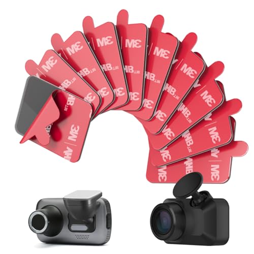 Mellbree 3M dashcam Klebepads,10 pcs doppelseitiges Klebeband extra stark, 3M VHB Tape für Nextbase Garmin Dashcam Kamera GPS Handyhalterung GoPro，für Ihre Sicherheit im Straßenverkehr von Mellbree