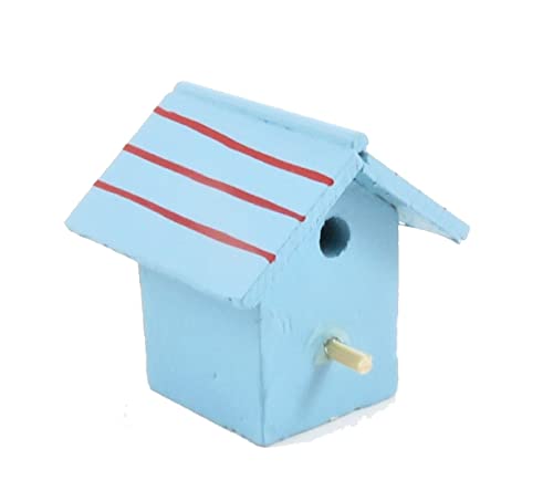 Puppenhaus Bemalt Holz Vogelhaus Box Miniatur Gartenzubehör von Melody Jane