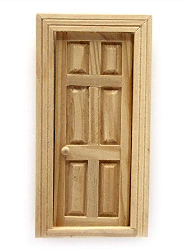 Puppenhaus Unbehandeltes Holz 6 Panel Interne Tür 1:24 Halb Zoll Maßstab DIY Bastler von Melody Jane
