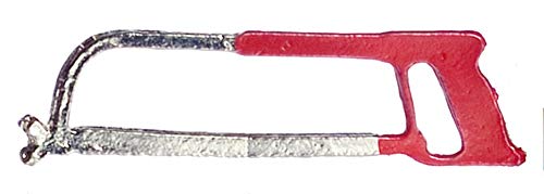 Melody Jane Puppenhaus Metallsäge Rot Miniatur 1:12 Arbeit Gartenhaus Werkzeug Box Zubehör von Melody Jane