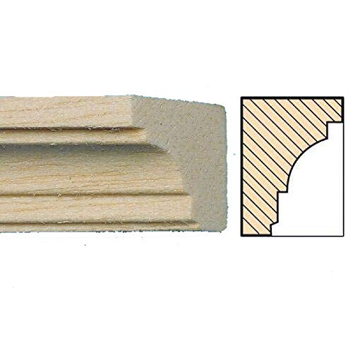Melody Jane Puppenhaus Randleiste 17.1/2" x 1/2" Randleiste 450mm x 13mm Unbehandeltes Holz Packung 6 von Melody Jane