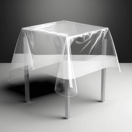 Tischfolie Tischdecke transparent durchsichtig Tischschutz-Folie PVC Plastik-Tischdecken Wasserabweisend - Schützen Sie Ihren Tisch vor Kratzern und Flecken (100 x 140 cm) von Melody