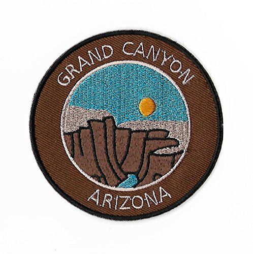 Der Grand Canyon Arizona Patch bestickt Eisen oder annähen Abzeichen Applique Desert Trek Las Vegas Nevada USA Reise Souvenir von MemelBurg