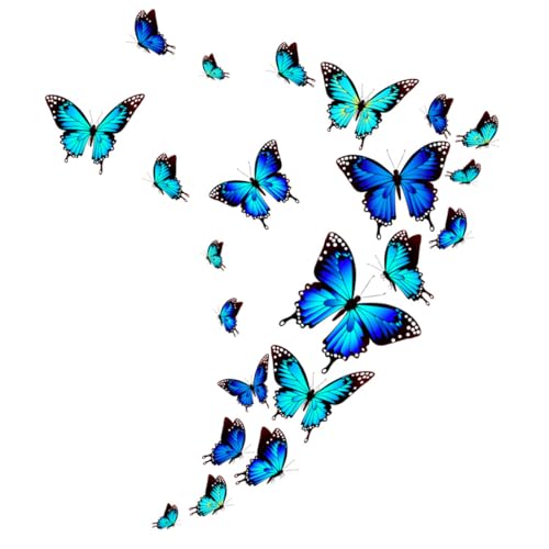 MenYiYDS 1 Set Haarleuchte Wandaufkleber Schmetterling leuchtende Wandaufkleber Schmetterling dekorative Schmetterling Wandkleher Wohnzimmer Schlafzimmer Wanddekoration Rumpf Kinder von MenYiYDS