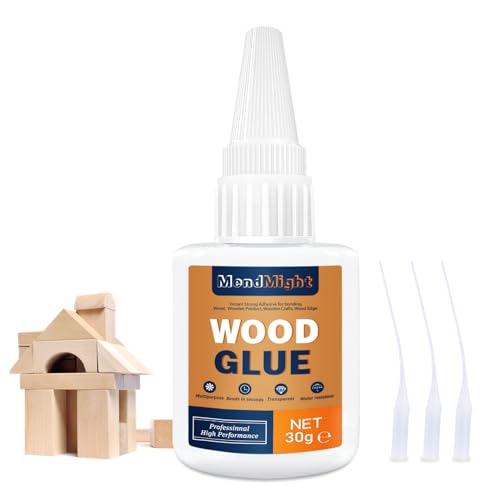 30g Holzleim - Sehr starker Sekundenkleber für Holz, Eiche, Möbel, Holzprodukte und Kunsthandwerk. Hervorragend geeignet für Holzkanten. Super-Sekundenkleber für perfekte Haftung 30g Holzleim - Sehr starker Sekundenkleber für Holz, Eiche, Möbel, Holzprodukte und Kunsthandwerk. Hervorragend geeignet für Holzkanten. Super-Sekundenkleber für perfekte Haftung von MendMight