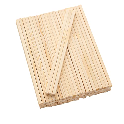 Mendi 100 Quadratisches Holzstäbchen 25 cm x 8 mm x 8 mm von Mendi