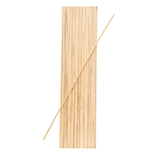 Mendi 25 Holzstäbchen Quadratischer 100 cm x 8 mm von Mendi