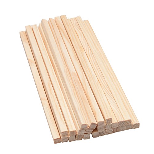 Mendi 25 Stück Holzstäbe Quadratisch 25 cm x 8 mm x 8 mm Mendi 25 Stück Holzstäbe Quadratisch 25 cm x 8 mm x 8 mm von Mendi