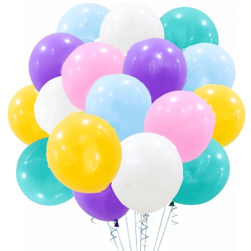 42Pcs LatexBallons, Ballon Disny Prinzessin, Prinzessin Luftballons Gurtstag Deko, Ballon Dekoration für Prinzessin Thema Party, Baby-Duschen, Abschlussfeier von Menelos
