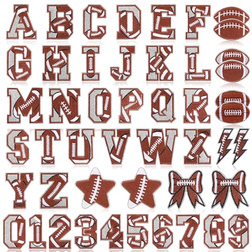 Meneng Aufnäher zum Aufbügeln für Kleidung: 48 Stück Fußball A-Z Alphabet und 0–9 bestickter Aufnäher für Schüssel, Partygeschenke, Fußball, DIY Handwerk zum Personalisieren von Jacken, Rucksäcken Meneng Aufnäher zum Aufbügeln für Kleidung: 48 Stück Fußball A-Z Alphabet und 0–9 bestickter Aufnäher für Schüssel, Partygeschenke, Fußball, DIY Handwerk zum Personalisieren von Jacken, Rucksäcken von Meneng