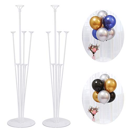 Ballon Stick Halter Ballonständer für Tisch Basistabelle Desktop Support Halter für Geburtstag Party Hochzeit 2 Stück von MengH-SHOP