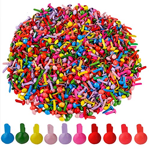 Mini Brads Runde Metall Brads Papierverschlüsse Musterbeutelklammern für Scrapbooking Basteln DIY Kunsthandwerk 1000 Stück Mini Brads Runde Metall Brads Papierverschlüsse Musterbeutelklammern für Scrapbooking Basteln DIY Kunsthandwerk 1000 Stück von MengH-SHOP