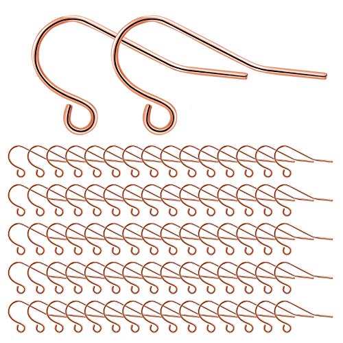 Ohrring Haken 925 Sterling Silber Ohrhaken für DIY Ohrhänger Schmuckherstellung Ohring Zubehör 300 Stück, Roségold Ohrring Haken 925 Sterling Silber Ohrhaken für DIY Ohrhänger Schmuckherstellung Ohring Zubehör 300 Stück, Roségold von MengH-SHOP