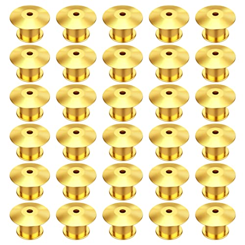 Verschlussstifte Metall Pin Keepers Rücken Lock Verschluss für Schmuck Brosche Pins Namensschild Basteln DIY 30 Stück, Gold Verschlussstifte Metall Pin Keepers Rücken Lock Verschluss für Schmuck Brosche Pins Namensschild Basteln DIY 30 Stück, Gold von MengH-SHOP