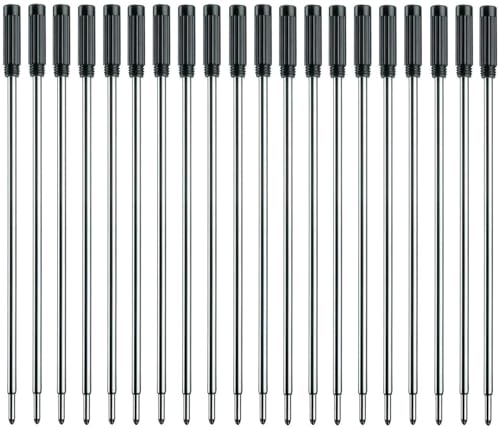 MengRan 4.5'' Cross Kompatible Kugelschreiber Nachfüllungen, Medium Point Pen Nachfüllungen -Black Ink Pen Nachfüllungen.Pack von (20) von MengRan