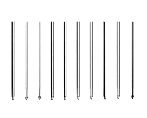 MengRan Mini D1 Kugelschreiber Nachfüllungen für Drehstifte, mittlere Spitze, kompatibel mit Swarovski Stift Nachfüllungen (schwarze Tinte, 10 Stück) von MengRan