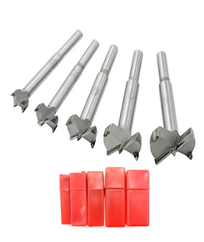 Mengshen Forstnerbohrer Satz Holzbearbeitungsbohrer 15-35mm 5 Pcs, Carbon Schnellarbeitsstahl Flachflügelbohrloch Scharnier Hartmetallbohrsets mit Rundschaft Mengshen Forstnerbohrer Satz Holzbearbeitungsbohrer 15-35mm 5 Pcs, Carbon Schnellarbeitsstahl Flachflügelbohrloch Scharnier Hartmetallbohrsets mit Rundschaft von Mengshen