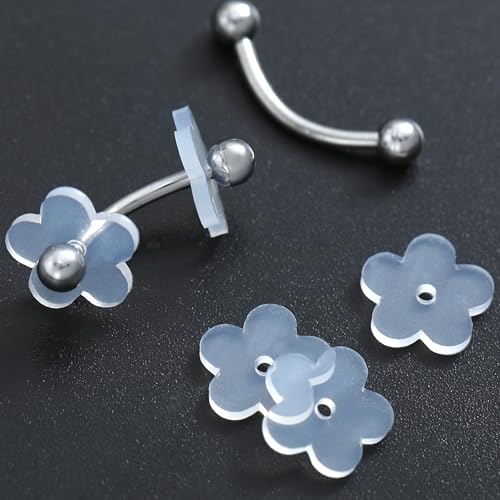 Silikon-Ohrring-Verschlüsse mit Stütz-Patches, transparente Scheiben, Stabilisator-Pads für Piercings, Pflaumenblüten-Design zur Heilung, kein Ziehen, 50 Stück Silikon-Ohrring-Verschlüsse mit Stütz-Patches, transparente Scheiben, Stabilisator-Pads für Piercings, Pflaumenblüten-Design zur Heilung, kein Ziehen, 50 Stück von Meniala