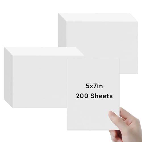 Leinenstrukturierter Karton, weiß, 100 Blatt, 41,7 kg, Einladungspapier, 12,7 x 17,8 cm, für Kartenherstellung, Postkarten, Grußkarten, Geburtstagsparty, Hochzeitseinladung, DIY-Projekte von Menintog