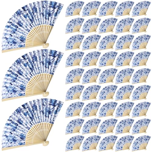 Menkxi 48 Stück Chinoiserie bedruckte Handfächer Sommer Retro Papierfächer Blau und Weiß Porzellan Faltfächer für Tanzen, Party, Hochzeitsgeschenke, Heimdekorationen Menkxi 48 Stück Chinoiserie bedruckte Handfächer Sommer Retro Papierfächer Blau und Weiß Porzellan Faltfächer für Tanzen, Party, Hochzeitsgeschenke, Heimdekorationen von Menkxi
