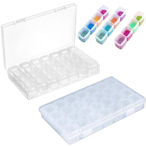 Menmamenma 2 Stück Sortierbox 28 Fächer Kleinteile Dosen für Perlen Aufbewahrungsbox Plastik Transparent Storage Box Sortimentskasten für DIY Schmuck Diamant Ohrringe Menmamenma 2 Stück Sortierbox 28 Fächer Kleinteile Dosen für Perlen Aufbewahrungsbox Plastik Transparent Storage Box Sortimentskasten für DIY Schmuck Diamant Ohrringe von Menmamenma