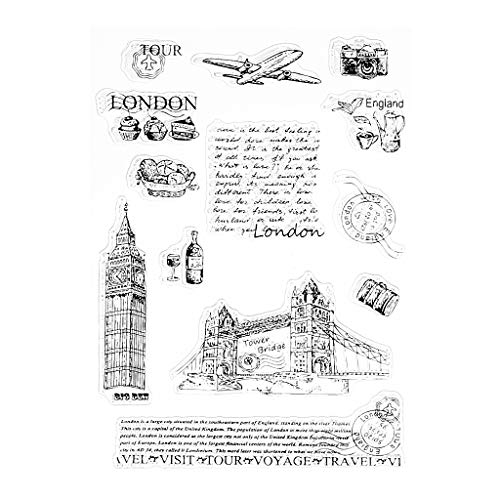 Tower Of London Transparente Silikon Clear Stamp Cling Tagebuch DIY Scrapbooking von Mentin