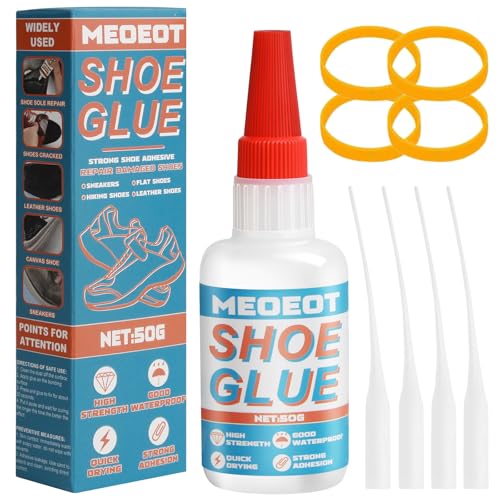 Meoeot Professioneller Schuhkleber, Starker Kleber für Schuhe, Sohlenreparaturkleber, Schuhkleber für Extra Starke, Schuhe, Lederschuhe, Stiefel, Sandalen - 1 Stück, 50g von Meoeot