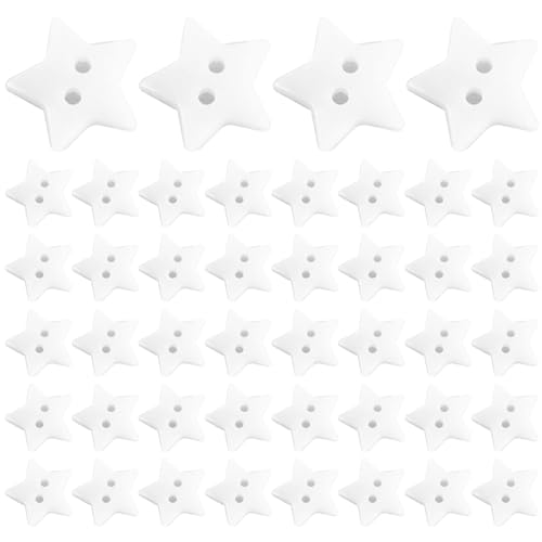 1000 PCS -Knöpfe für Kleidung, Harz niedliche Sternknöpfe mit 2 Löchern, dekorativ für Handwerk, Nähen, DIY von Meooyo