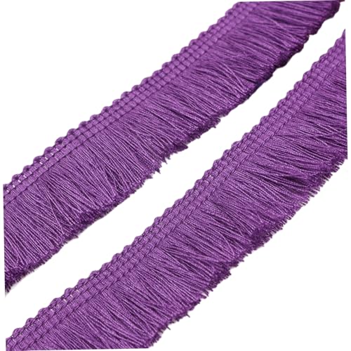Lila Fransen, 27 Meter Polyester Seiden dekorative Randverkleidung für Kleidungsvorhang Kleid Rock Bag Nähwerk von Meooyo