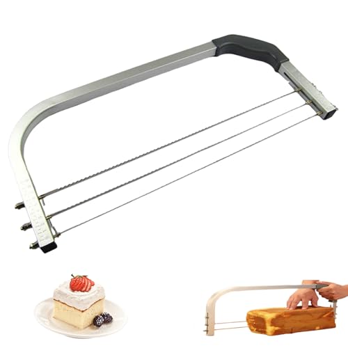 Meooyo Cake Leveler, verstellbare professionelle Edelstahl -Kuchenschneider -Slicer mit 3 Drähten Backgeräte für DIY -Levelschicht Meooyo Cake Leveler, verstellbare professionelle Edelstahl -Kuchenschneider -Slicer mit 3 Drähten Backgeräte für DIY -Levelschicht von Meooyo