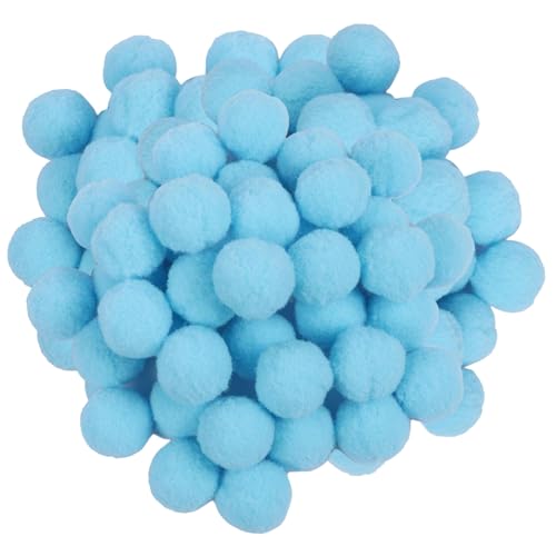 Pompoms 100pcs 1 Zoll blau Farbe DIY Friendlyfreundliche weiche und komfortable Plüschpompons für Handwerk/Hüte/Puppenherstellung, Partydekorationen Pompoms 100pcs 1 Zoll blau Farbe DIY Friendlyfreundliche weiche und komfortable Plüschpompons für Handwerk/Hüte/Puppenherstellung, Partydekorationen von Meooyo