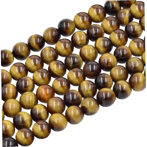 Tiger Eye Perlen natürlicher Edelstein Lose Perlen 4 mm glattes Kristallenergie -Steinheilungskraft für Schmuckherstellung, ca. 90pcs von Meooyo