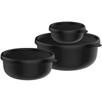 MEPAL Frischhaltedosen-Set Lumina 2.0 schwarz 0,25/0,75/1,5 l, 1 Set von Mepal