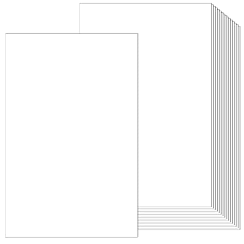 Kartonpapier in der gesetzlichen Größe, 21,6 x 35,6 cm, weiß, glatt, 29,5 kg, Karton, Pastellfarben, für Dokumente, Programme, Menüdrucker, Laserdrucker (500 Stück) von Mepase