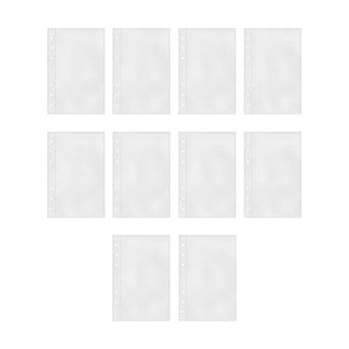 Klarsichthüllen A6, 10 Stück A6 Ringbuch Klare Nachfüllhüllen | PP Wasserdichte Wiederbefüllbare Schutzfolien Für Bargeld Bilder Postkarten Journal Planer Studienprojekt Skizieren Klarsichthüllen A6, 10 Stück A6 Ringbuch Klare Nachfüllhüllen | PP Wasserdichte Wiederbefüllbare Schutzfolien Für Bargeld Bilder Postkarten Journal Planer Studienprojekt Skizieren von Mequou