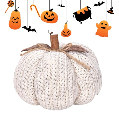 Mequou Herbstfest Deko Kürbis, Strickkürbis Dekoration, Thanksgiving Halloween Kürbis Deko–wiederverwendbarer Gestrickter |saisonaler Charm, Gemütliche, Warme Dekorative Ornamente Mequou Herbstfest Deko Kürbis, Strickkürbis Dekoration, Thanksgiving Halloween Kürbis Deko–wiederverwendbarer Gestrickter |saisonaler Charm, Gemütliche, Warme Dekorative Ornamente von Mequou