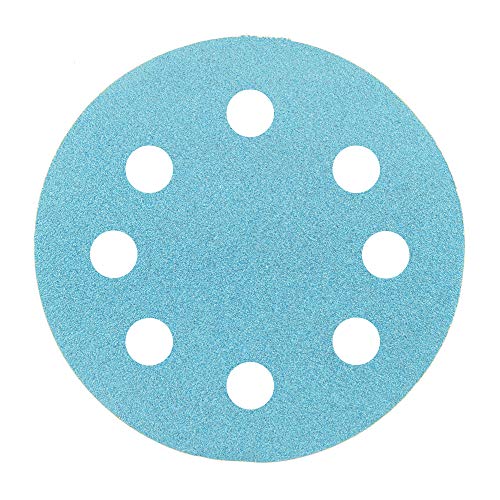 Mercer Industries Aqua Stearated Aluminiumoxid-Klettscheiben, 15,2 cm x 8 Staublöcher, Körnung 120C, 50 Stück von Mercer Industries