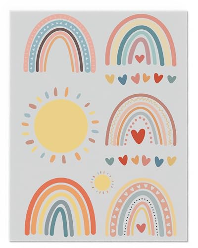 Regenbogen Bügelbilder-Set – Verschiedene Motive und Größen auf A4-Bogen – Zum Selbstgestalten von Textilien für Kinder & Erwachsene D36 Regenbogen Bügelbilder-Set – Verschiedene Motive und Größen auf A4-Bogen – Zum Selbstgestalten von Textilien für Kinder & Erwachsene D36 von Merchfy