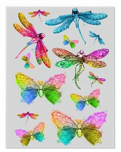 Schmetterling Bügelbilder-Set – Verschiedene Motive und Größen auf A4-Bogen – Zum Selbstgestalten von Textilien für Kinder & Erwachsene D47 Schmetterling Bügelbilder-Set – Verschiedene Motive und Größen auf A4-Bogen – Zum Selbstgestalten von Textilien für Kinder & Erwachsene D47 von Merchfy