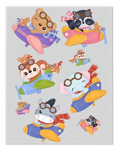 Tiere Bügelbilder-Set – Verschiedene Motive und Größen auf A4-Bogen – Zum Selbstgestalten von Textilien für Kinder & Erwachsene D18 Tiere Bügelbilder-Set – Verschiedene Motive und Größen auf A4-Bogen – Zum Selbstgestalten von Textilien für Kinder & Erwachsene D18 von Merchfy