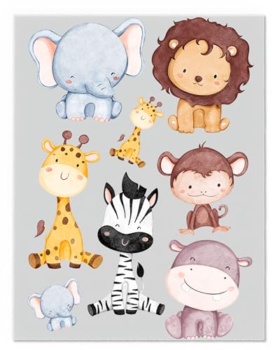 Tiere Bügelbilder-Set – Verschiedene Motive und Größen auf A4-Bogen – Zum Selbstgestalten von Textilien für Kinder & Erwachsene D62 Tiere Bügelbilder-Set – Verschiedene Motive und Größen auf A4-Bogen – Zum Selbstgestalten von Textilien für Kinder & Erwachsene D62 von Merchfy