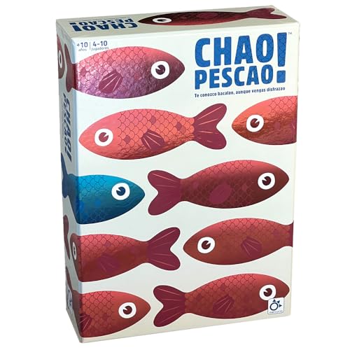 Mercurio Distribuciones Merkur – Chao Pescao! | Falsche Fragen und Antworten | enthält 100 doppelseitige Fragekarten, 8 Punktekarten und 1 Kartenspender | für 3 bis 6 Spieler Mercurio Distribuciones Merkur – Chao Pescao! | Falsche Fragen und Antworten | enthält 100 doppelseitige Fragekarten, 8 Punktekarten und 1 Kartenspender | für 3 bis 6 Spieler von Mercurio Distribuciones