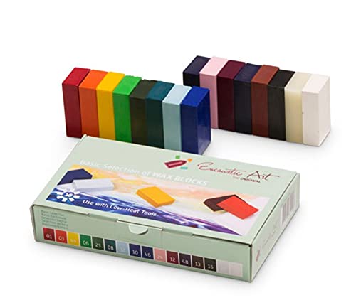 Mercurius Encaustic Art Wachs 16 Wachs Block Farben basic Auswahl Neu in der Box von Mercurius