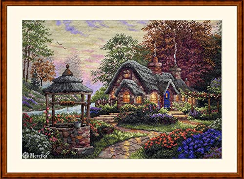 Merejka K-212 Make a Wish Cottage Kreuzstich-Set, Baumwolle, mehrfarbig, 30 x 41 cm Merejka K-212 Make a Wish Cottage Kreuzstich-Set, Baumwolle, mehrfarbig, 30 x 41 cm von Merejka