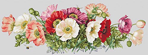 Merejka Kreuzstich-Set, Motiv: Mohnblumen Merejka Kreuzstich-Set, Motiv: Mohnblumen von Merejka