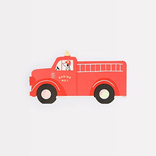 Meri Meri Feuerwehrwagen-Servietten, 16 Stück von Meri Meri