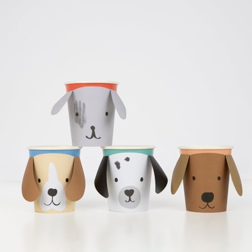 Meri Meri Partybecher mit Welpen-Motiv, 8 Stück von Meri Meri