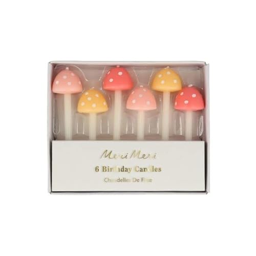 Meri Meri Pilz Geburtstagskerzen 6 Stück - 2 Größen Meri Meri Pilz Geburtstagskerzen 6 Stück - 2 Größen von Meri Meri